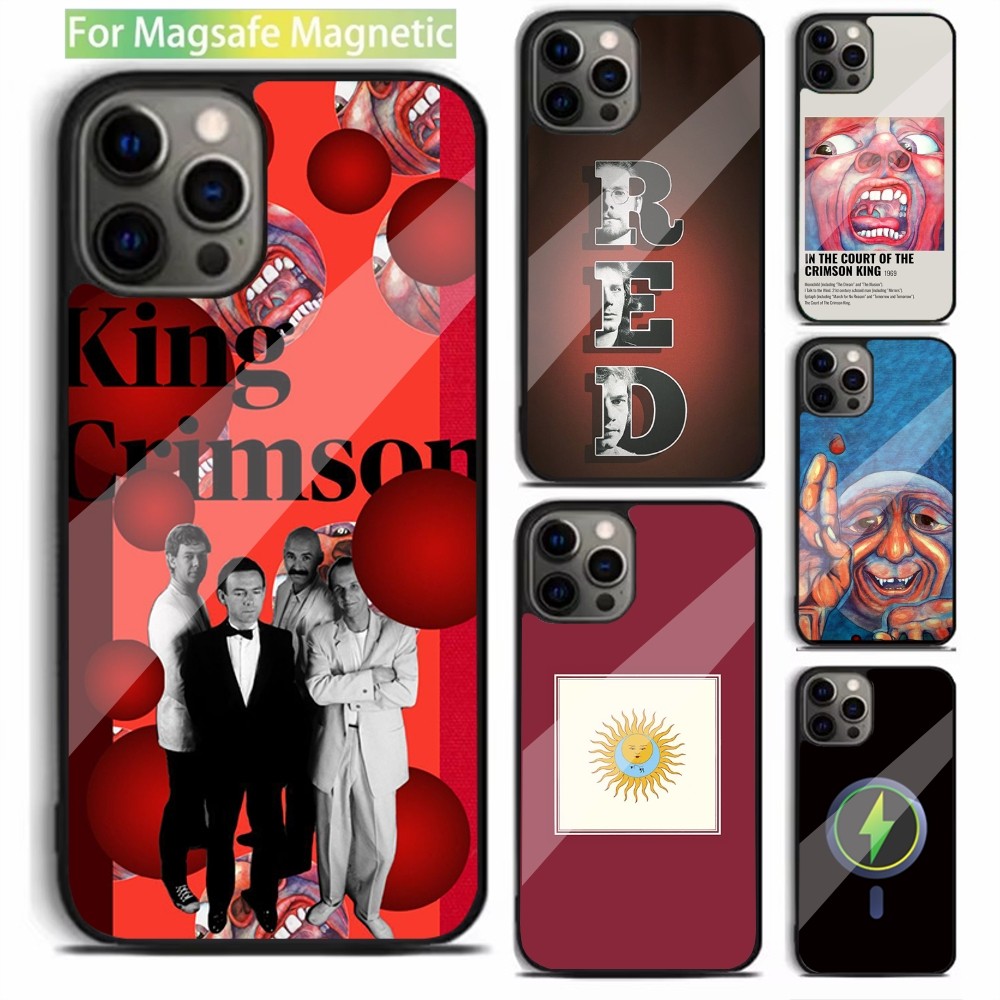 Phone Cases Pinterest - Red C-Crimson King Band Phone Case