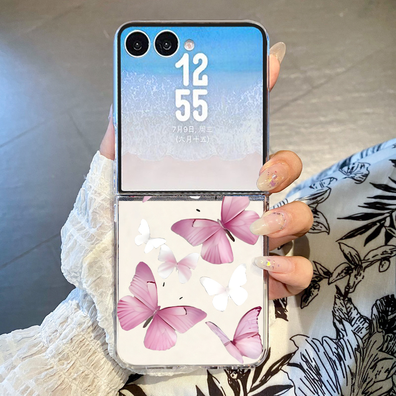 Phone Cases Z Fold 6 - Cute Butterfly Pattern Phone Case For
