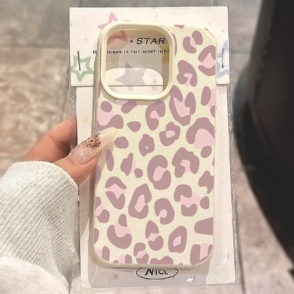 Phone Cases Rugged - Pale Purple Leopard Print Phone Case