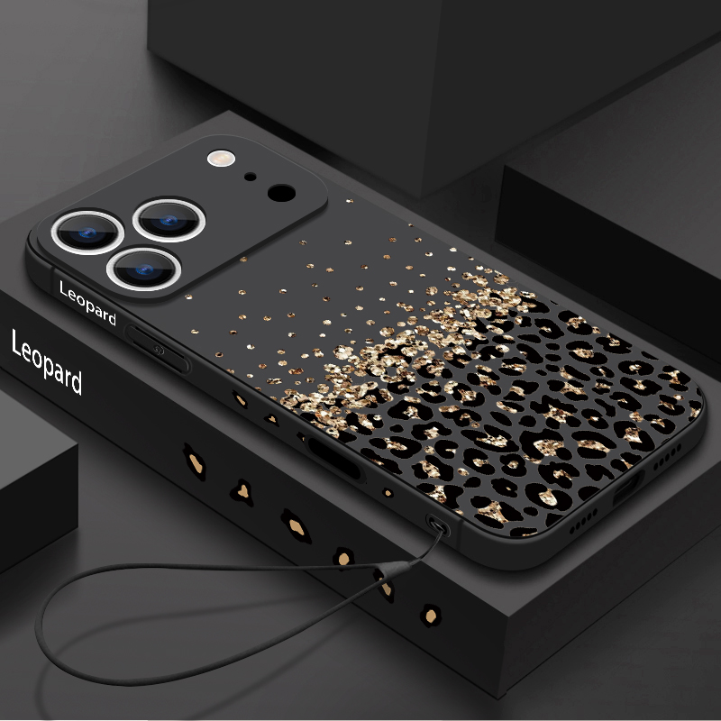 Phone Cases Unique - Leopard Print Pattern Lanyard Phone Case