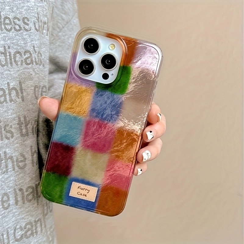 Phone Cases Iphone 16 Pro - Retro Autumn And Winter Colorful Square