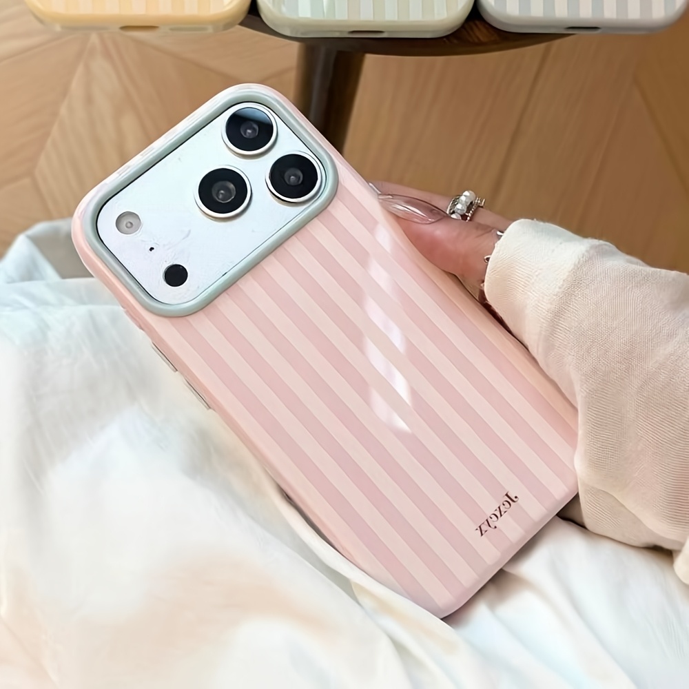 Phone Cases Korean - Luxury Korean Fashion Stripes Candy Color