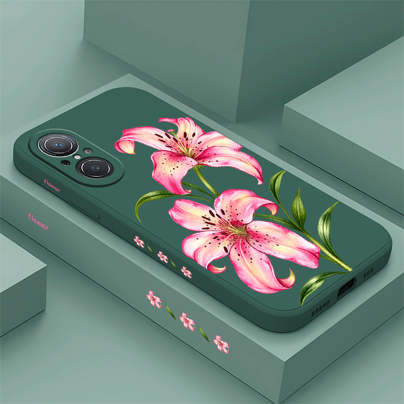 Phone Cases Honor - Luxury Pink Floral Pattern Phone Case