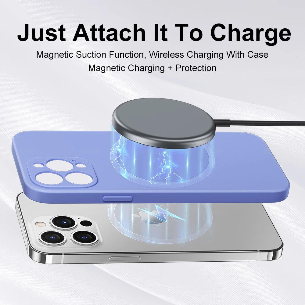 Magnetic Liquid Silicone Case  - огляд і ціна Phone Cases That Charge Your Phone
