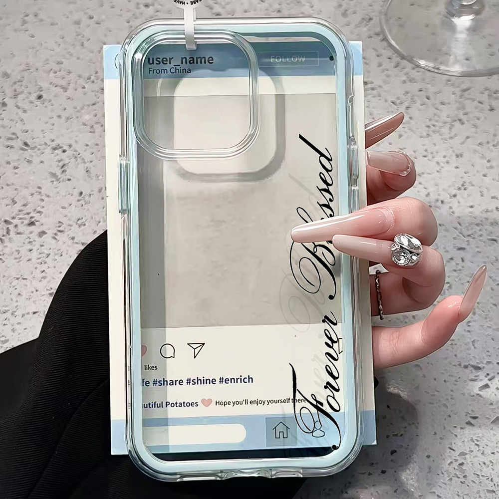 Forever Blessed Simple Clear P - огляд і ціна Phone Cases Unique