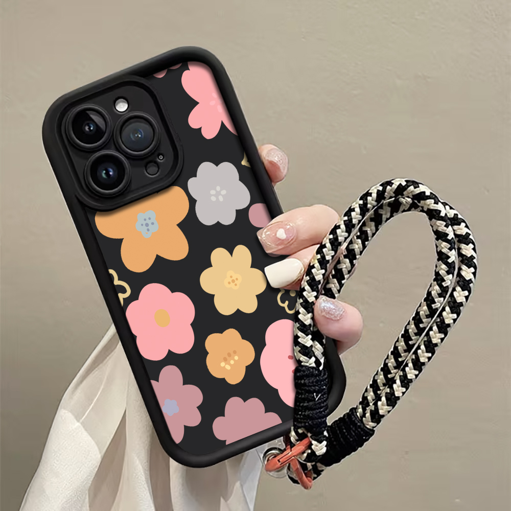 Macaron Flowers Strap Rope Pho - огляд і ціна Phone Cases Rugged