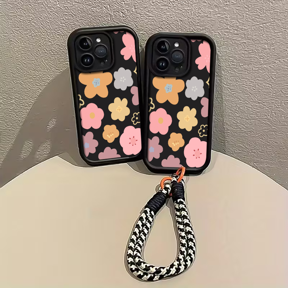 Macaron Flowers Strap Rope Pho - огляд і ціна Phone Cases Rugged