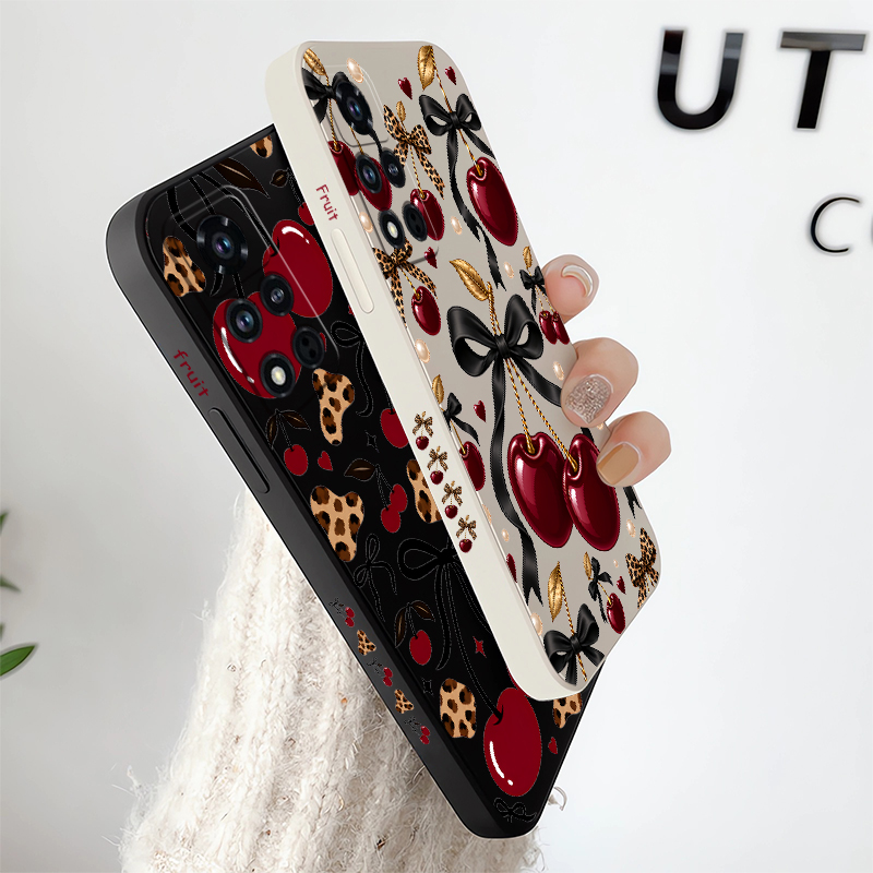 Red Cherry Leopard Print Phone - огляд і ціна Phone Cases Honor