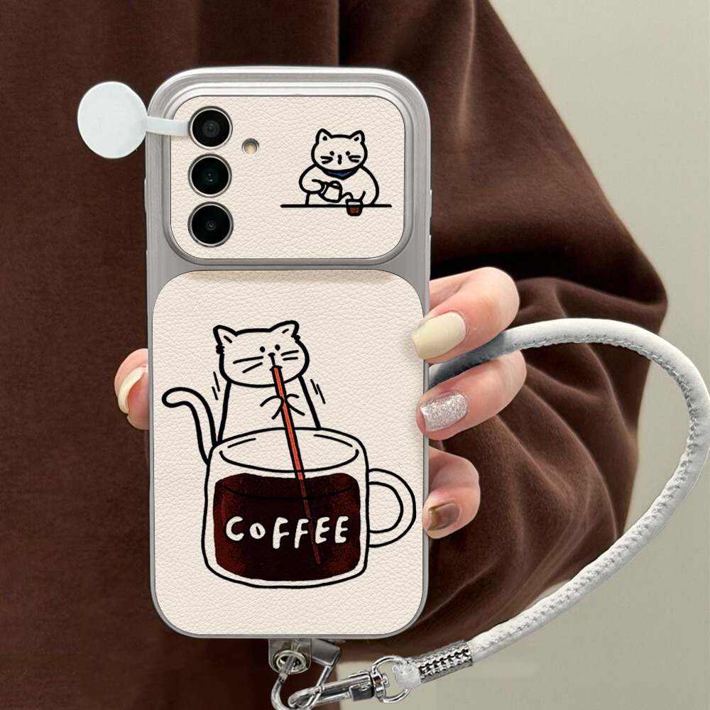 Coffee Cute Cat Phone Case For - огляд і ціна Phone Cases Leather