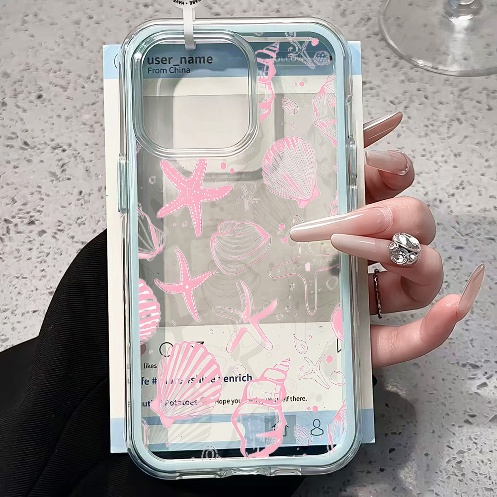Summer Pink Seashell Clear Pho - огляд і ціна Phone Cases Unique