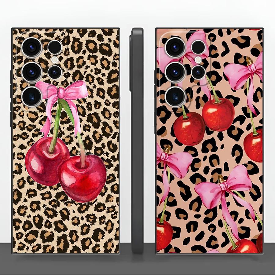 Leopard Cherry Funda Phone Cov - огляд і ціна Phone Cases Cherry