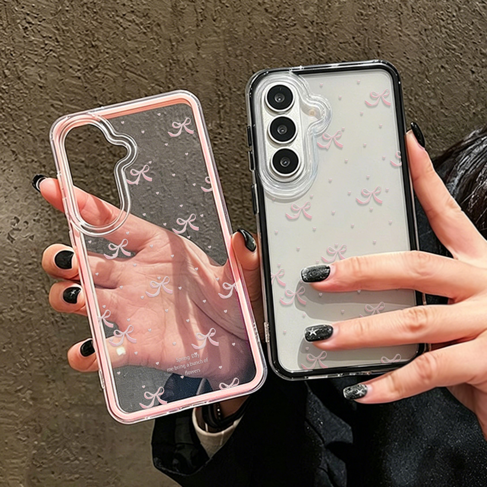 Cute Pink Bow Soft Phone Case  - огляд і ціна Phone Cases Quality