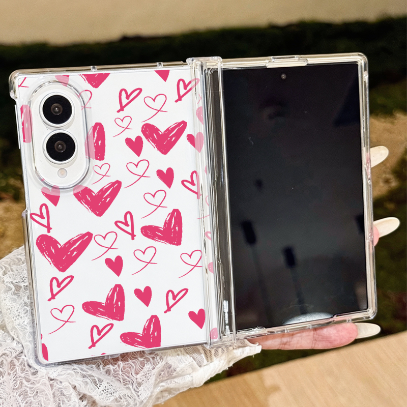 Cute Hearts Pattern Phone Case - огляд і ціна Phone Cases Z Fold 6