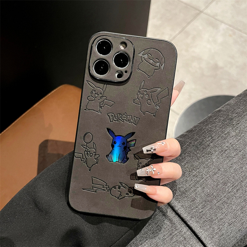 Cartoon Pikachu Faux Leather L - огляд і ціна Phone Cases Unique