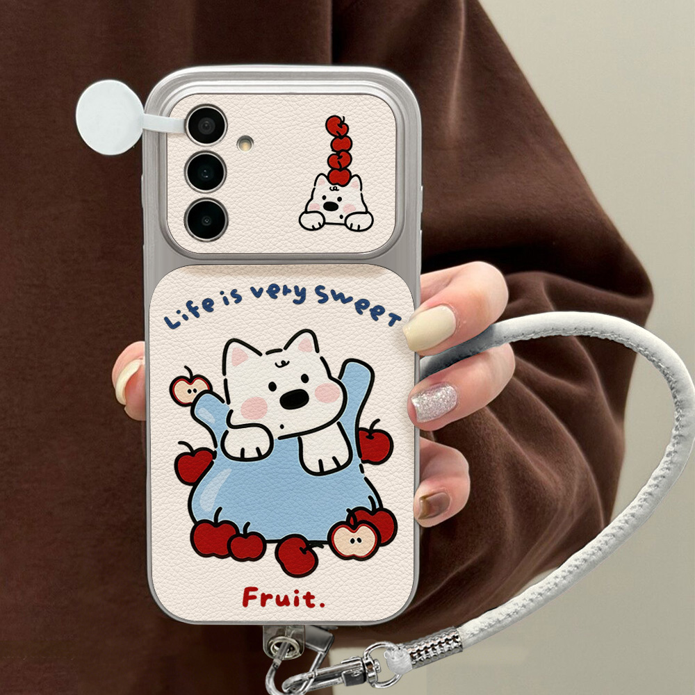 Cute White Puppy Phone Case Fo - огляд і ціна Phone Cases Leather