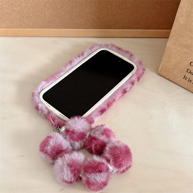 Fashion Leopard Furry Plush Le - огляд і ціна Phone Cases Leather