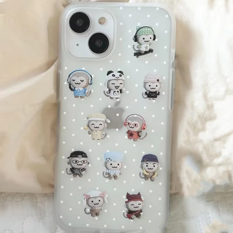 Simple Kawaii Monkey White Pol - огляд і ціна Phone Cases For Iphone 13