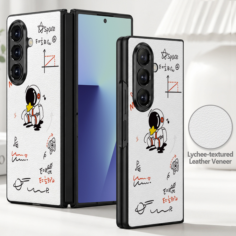 Cartoon Astronaut Printed PU L - огляд і ціна Phone Cases Leather