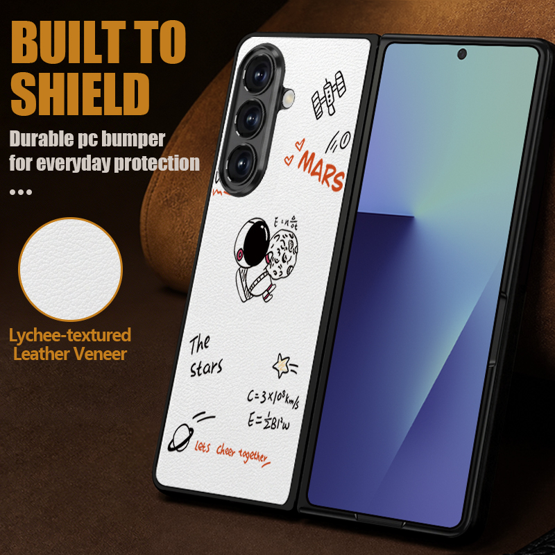 Cartoon Astronaut Printed PU L - огляд і ціна Phone Cases Leather