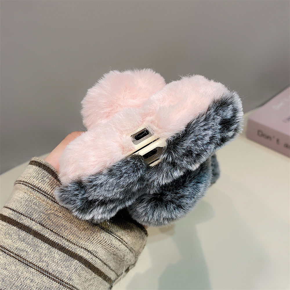 Cute Rabbit Ears Fluffy Stand  - огляд і ціна Phone Cases Samsung S23