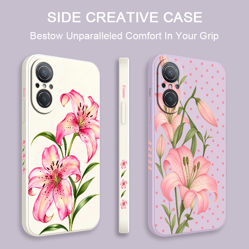 Luxury Pink Floral Pattern Pho - огляд і ціна Phone Cases Honor