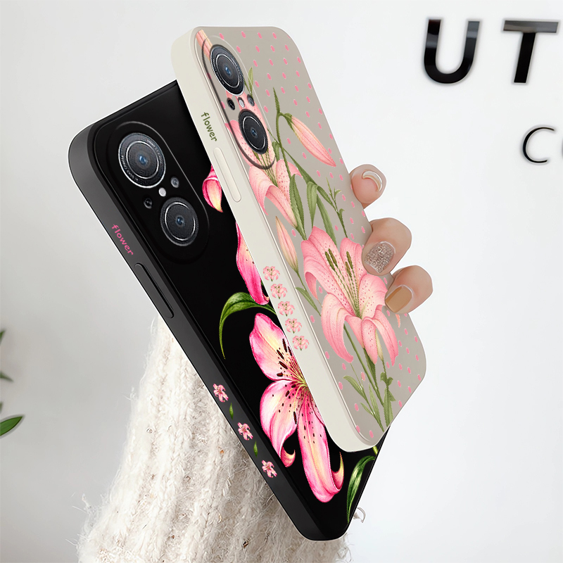 Luxury Pink Floral Pattern Pho - огляд і ціна Phone Cases Honor